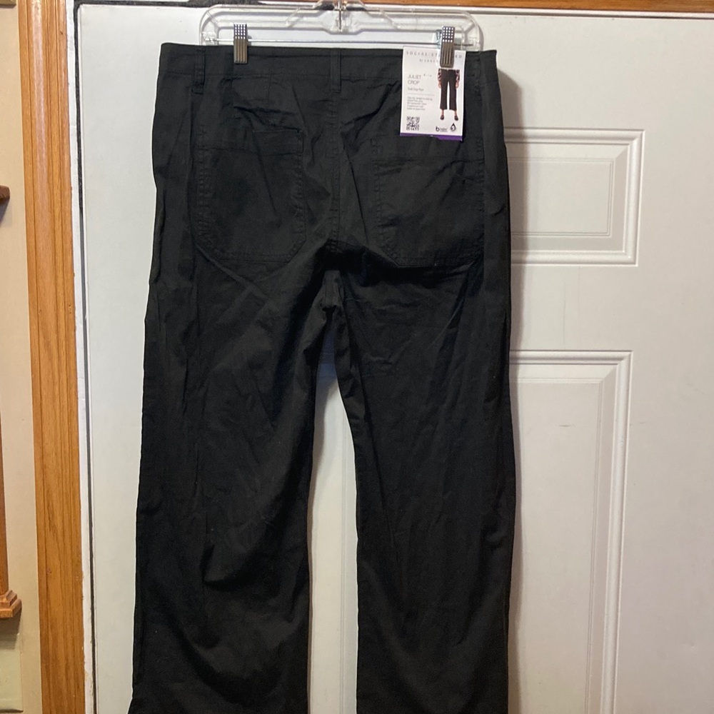 Social Standard Black‎ Pants 16 NWT